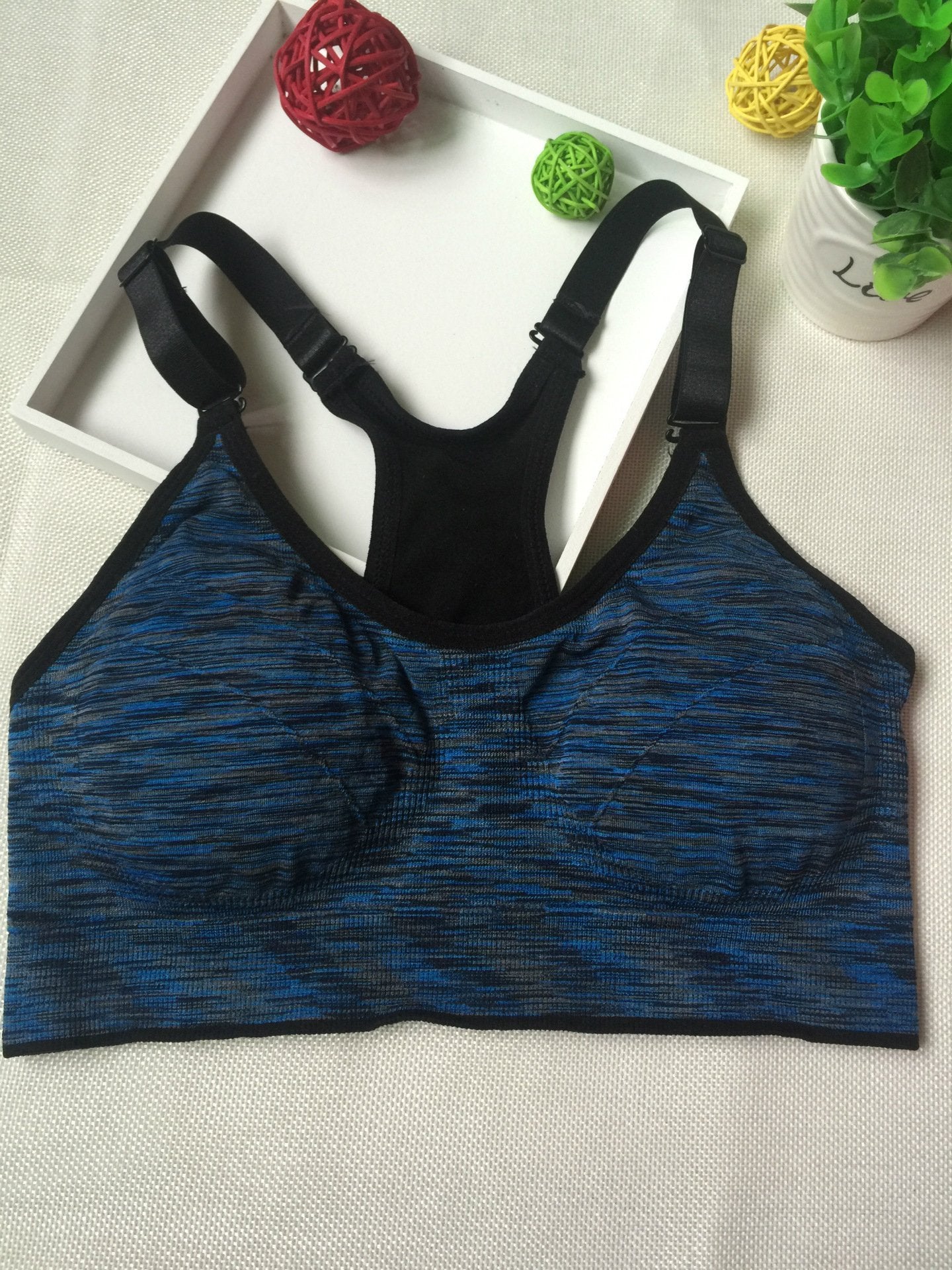 Women's Seamless Sports Bra Mesh Removable Pad Yoga Lingerie Bras - Underwear & Socks - INS | Online Fashion Free Shipping Clothing, Dresses, Tops, Shoes - 04/03/2021 - Color_Blue - Color_Green