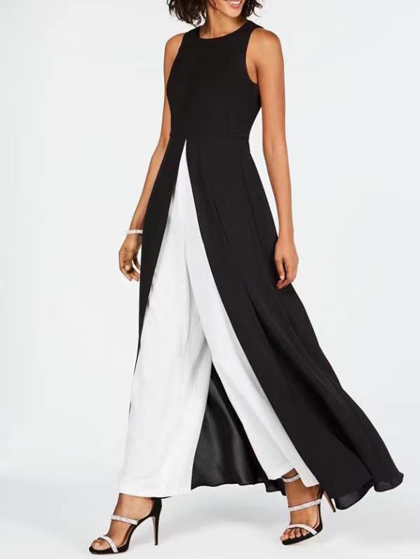 Women's Sets Contrast Long Skirt & Pants Two-Piece Set - Sets - Instastyled | Online Fashion Free Shipping Clothing, Dresses, Tops, Shoes - 26/07/2022 - Bottoms - Color_Black