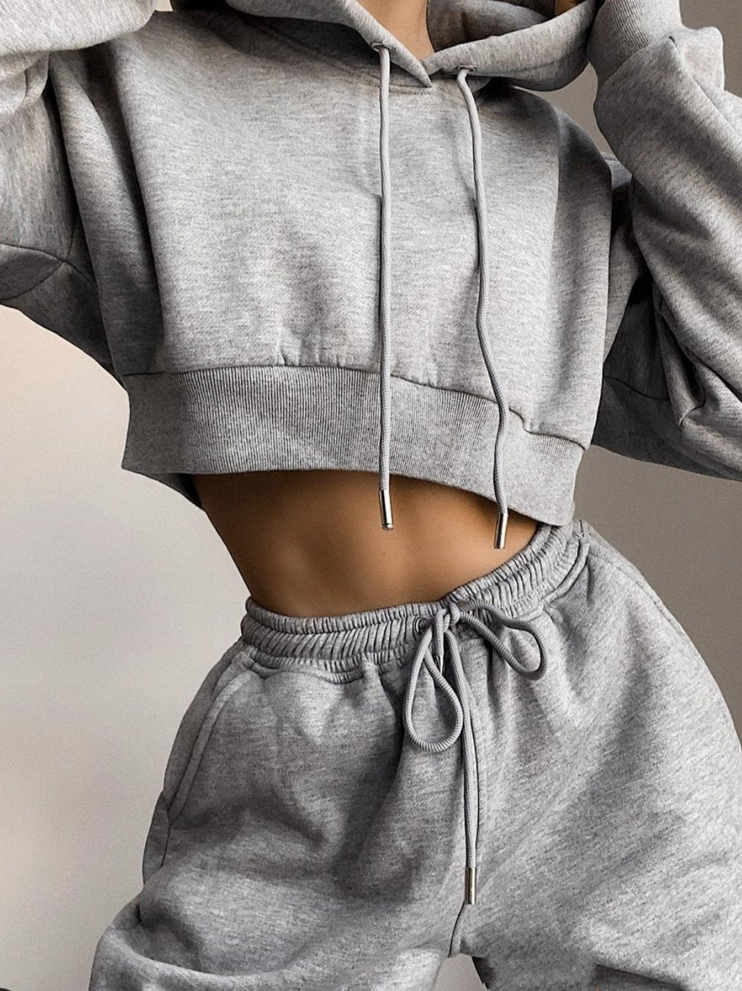 Women's Sets Drawstring Hoodie & Trousers Two-Piece Suit - Sets - INS | Online Fashion Free Shipping Clothing, Dresses, Tops, Shoes - 05/11/2021 - 20-30 - Bottoms