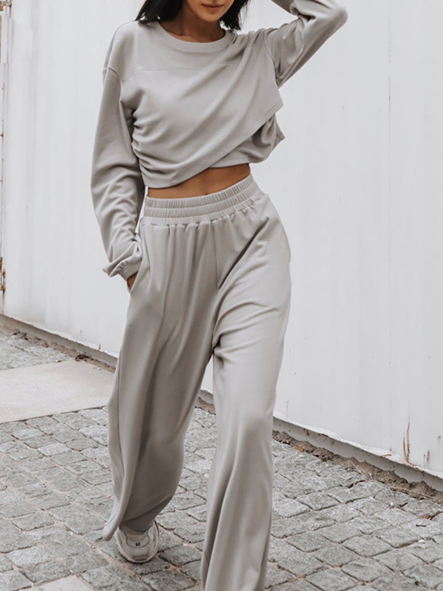 Women's Sets Fashion Long Sleeve Pants Sports Two Piece Set - Sets - Instastyled | Online Fashion Free Shipping Clothing, Dresses, Tops, Shoes - 28/03/2022 - 30-40 - Bottoms