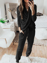 Women's Sets Long Sleeve Trousers Casual Two-Piece Suit - Sets - Instastyled | Online Fashion Free Shipping Clothing, Dresses, Tops, Shoes - 30/12/2021 - 40-50 - Bottoms