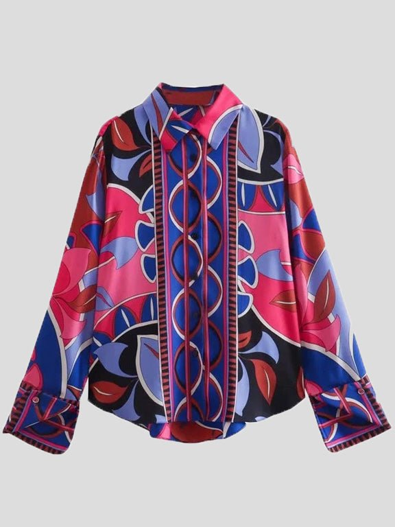 Women's Sets Printed Long Sleeve Shirt & Skirt Two Piece Set - Sets - Instastyled | Online Fashion Free Shipping Clothing, Dresses, Tops, Shoes - 14/07/2022 - 20-30 - 30-40