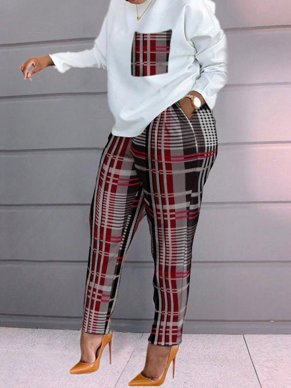 Women's Sets Printed Long Sleeve Top & Pants Two Piece Set - Sets - Instastyled | Online Fashion Free Shipping Clothing, Dresses, Tops, Shoes - 01/08/2022 - 30-40 - bottoms