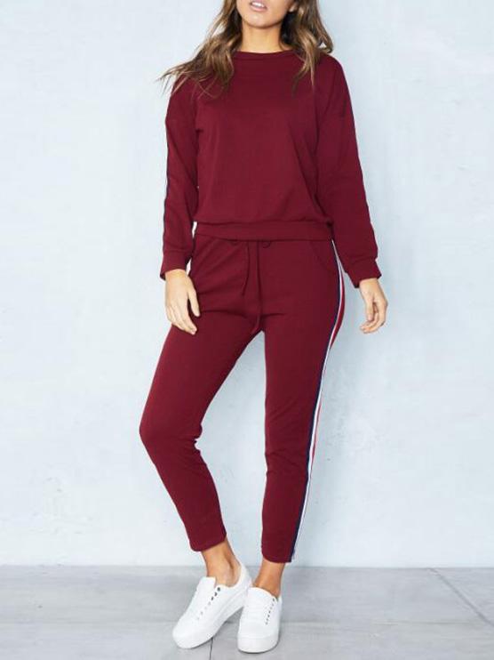 Women's Sets Solid Sports Long Sleeve Trousers Two-Piece Suit - Sets - Instastyled | Online Fashion Free Shipping Clothing, Dresses, Tops, Shoes - 08/12/2021 - 20-30 - Bottoms