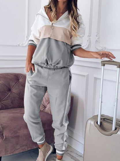 Women's Sets Stylish Zip Pocket Sports Two-Piece Set - Sets - Instastyled | Online Fashion Free Shipping Clothing, Dresses, Tops, Shoes - 11/07/2022 - 40-50 - Bottoms