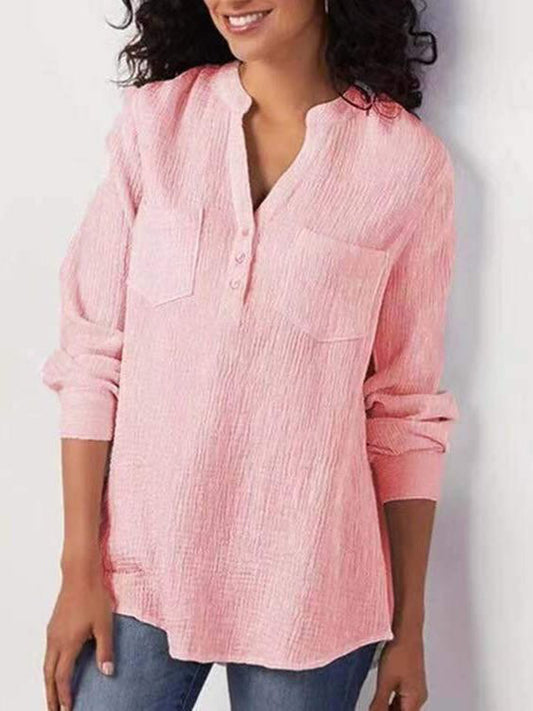 Women's Simple Long Sleeve Style Tops