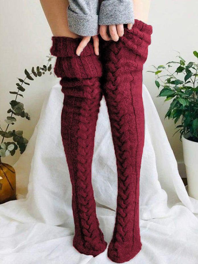 Women's Socks Pure Wool Over The Knee Long Tube Pile Socks - Accs & Jewelry - INS | Online Fashion Free Shipping Clothing, Dresses, Tops, Shoes - 10-20 - 16/11/2021 - Accs & Jewelry