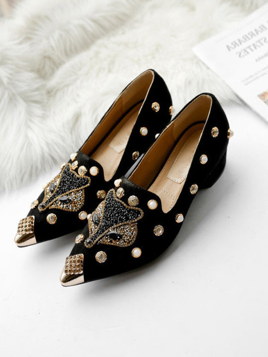 Women's Stylish Comfort Crystal Loafers - INS | Online Fashion Free Shipping Clothing, Dresses, Tops, Shoes - 02/19/2021 - Black - Casual