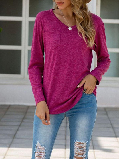 Women's Stylish Lose Long Sleeved T-shirt - T-Shirts - INS | Online Fashion Free Shipping Clothing, Dresses, Tops, Shoes - 2XL - Autumn - Black