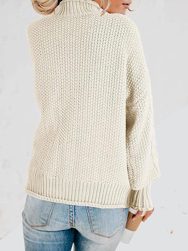 Women's Sweaters Turtleneck Long Sleeve Straight Sweater - Cardigans & Sweaters - INS | Online Fashion Free Shipping Clothing, Dresses, Tops, Shoes - 11/10/2021 - 20-30 - Cardigans & Sweaters