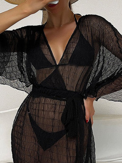 Women's Swimsuit Casual Sunscreen Transparent Strap Beach Dress - Bikinis - Instastyled | Online Fashion Free Shipping Clothing, Dresses, Tops, Shoes - 19/05/2022 - 30-40 - Bikinis