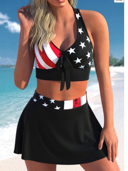 Women's Swimsuit Printed Skirt Two Piece Swimsuit - Bikinis - Instastyled | Online Fashion Free Shipping Clothing, Dresses, Tops, Shoes - 15/04/2022 - 30-40 - Bikinis