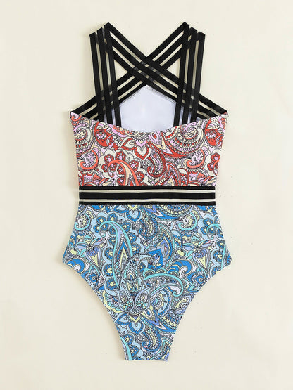 Women's Swimsuits Printed Bikini One-Piece Swimsuit - Swimsuits - Instastyled | Online Fashion Free Shipping Clothing, Dresses, Tops, Shoes - 18/04/2022 - 20-30 - color-multi