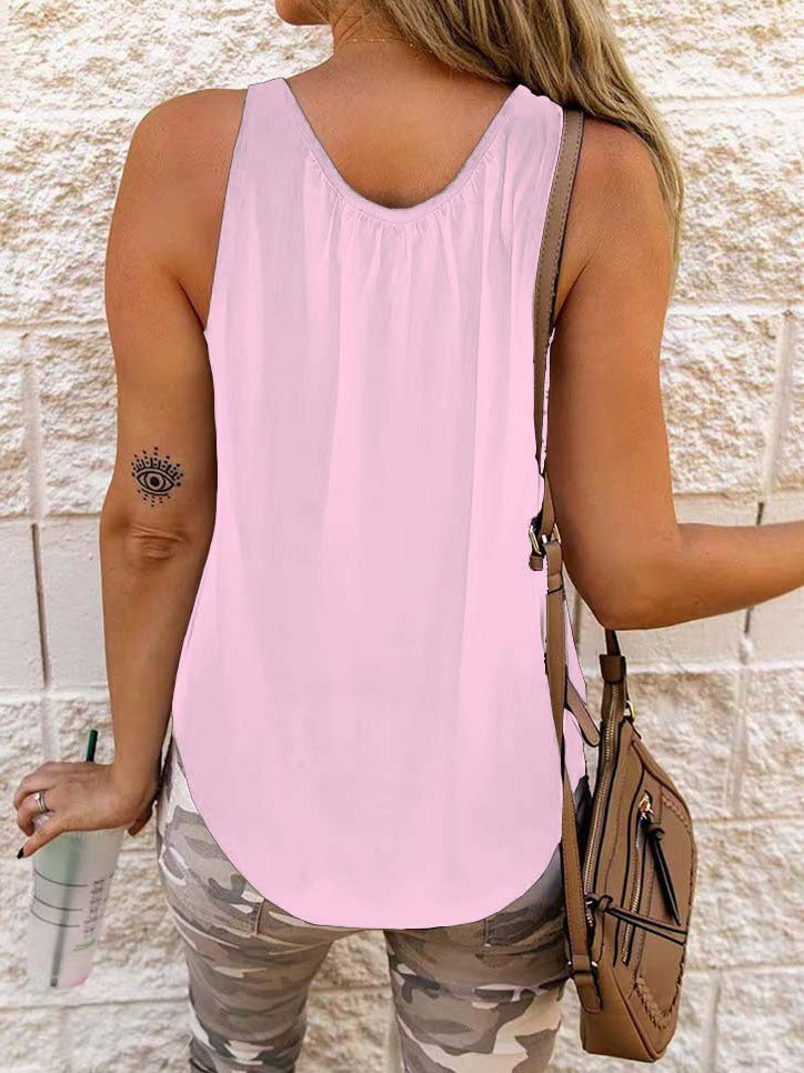 Women's Tank Tops Solid Chest Crossover Sleeveless Tank Top - Tank Tops - Instastyled | Online Fashion Free Shipping Clothing, Dresses, Tops, Shoes - 16/03/2022 - 20-30 - color-black