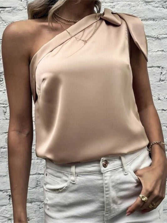 Women's Tank Tops Solid Sloping Shoulder Strap Tank Top - Tank Tops - Instastyled | Online Fashion Free Shipping Clothing, Dresses, Tops, Shoes - 05/08/2022 - Color_Green - Color_Pink