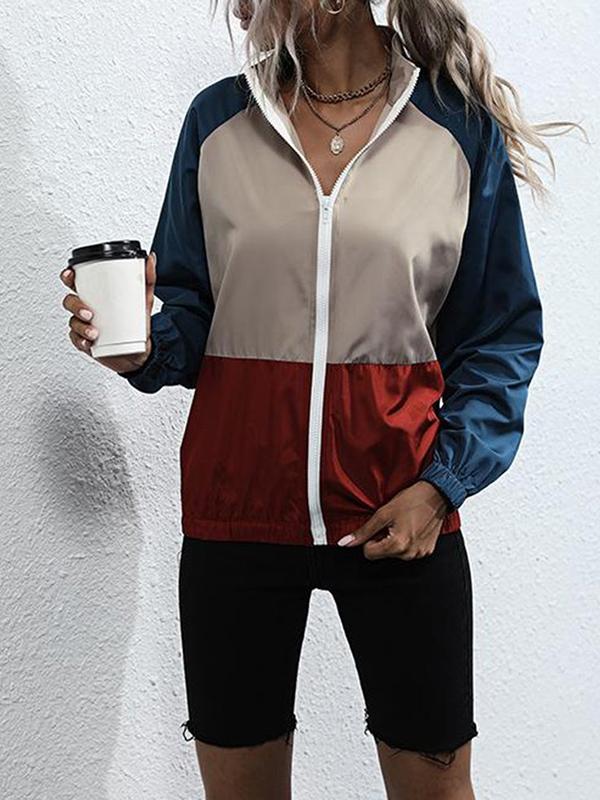 Women's Three Color Jackets - Jackets - INS | Online Fashion Free Shipping Clothing, Dresses, Tops, Shoes - Autumn - Casual - Color_Blue