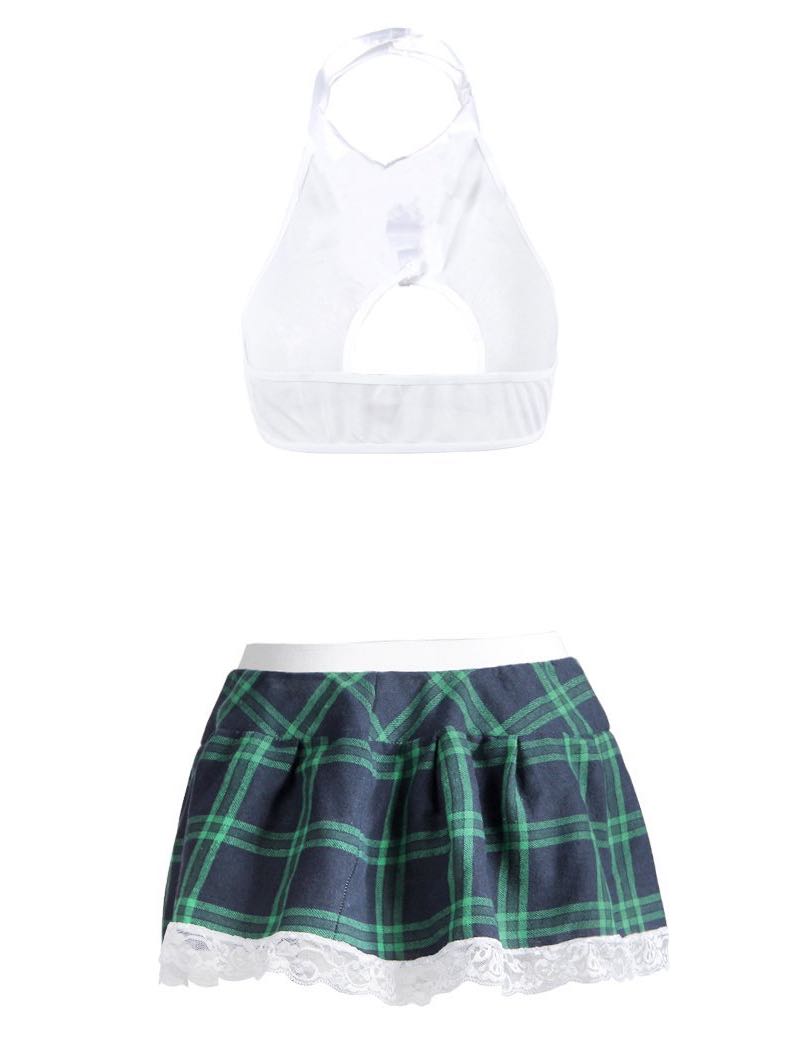 Women's Transparent Lingerie Ultra Short Plaid Skirt - INS | Online Fashion Free Shipping Clothing, Dresses, Tops, Shoes