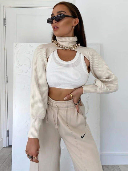 Women's Turtle Neck Knitted Sweater - INS | Online Fashion Free Shipping Clothing, Dresses, Tops, Shoes