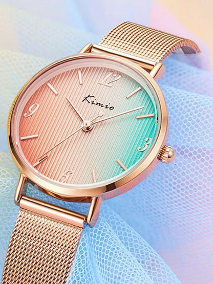 Women's Watches Fashion Gradient Steel Web Watch - LuckyFash™