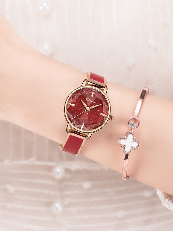 Women's Watches Fashion Simple Starry Sky Half Bracelet Watch - LuckyFash™