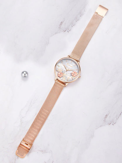 Women's Watches Floating Flower Diamond Simple Waterproof Watch - LuckyFash™
