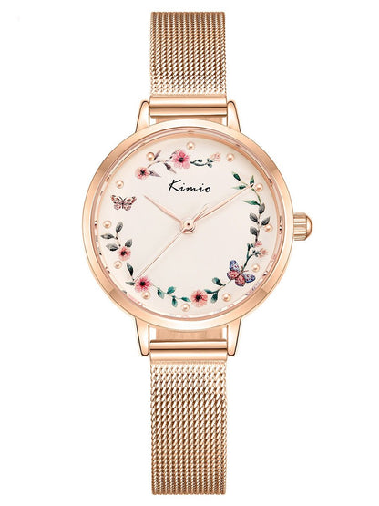 Women's Watches Simple Floral Print Strap Watch - LuckyFash™