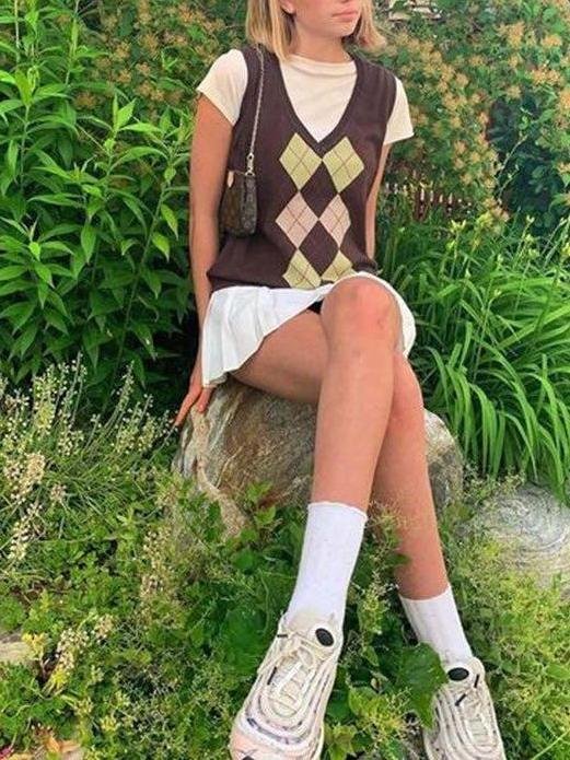 Women'S Wool Vest - Sweaters - INS | Online Fashion Free Shipping Clothing, Dresses, Tops, Shoes - Brown - Color_Brown - L