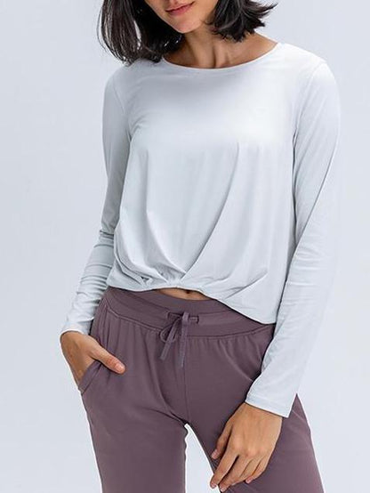 Yoga Long Sleeve T-Shirt - Sports Tees - INS | Online Fashion Free Shipping Clothing, Dresses, Tops, Shoes - 10/XL - 15/03/2021 - 4/S